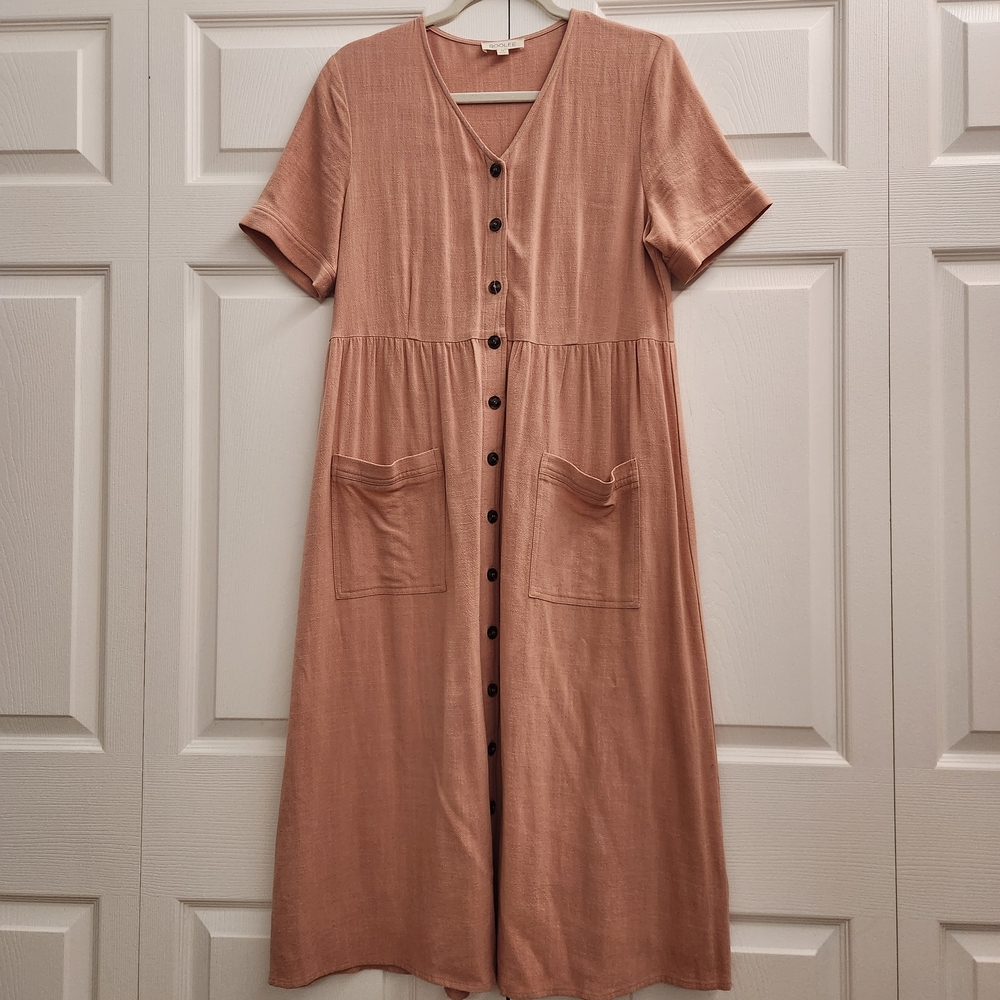 Button-Down Midi Dress